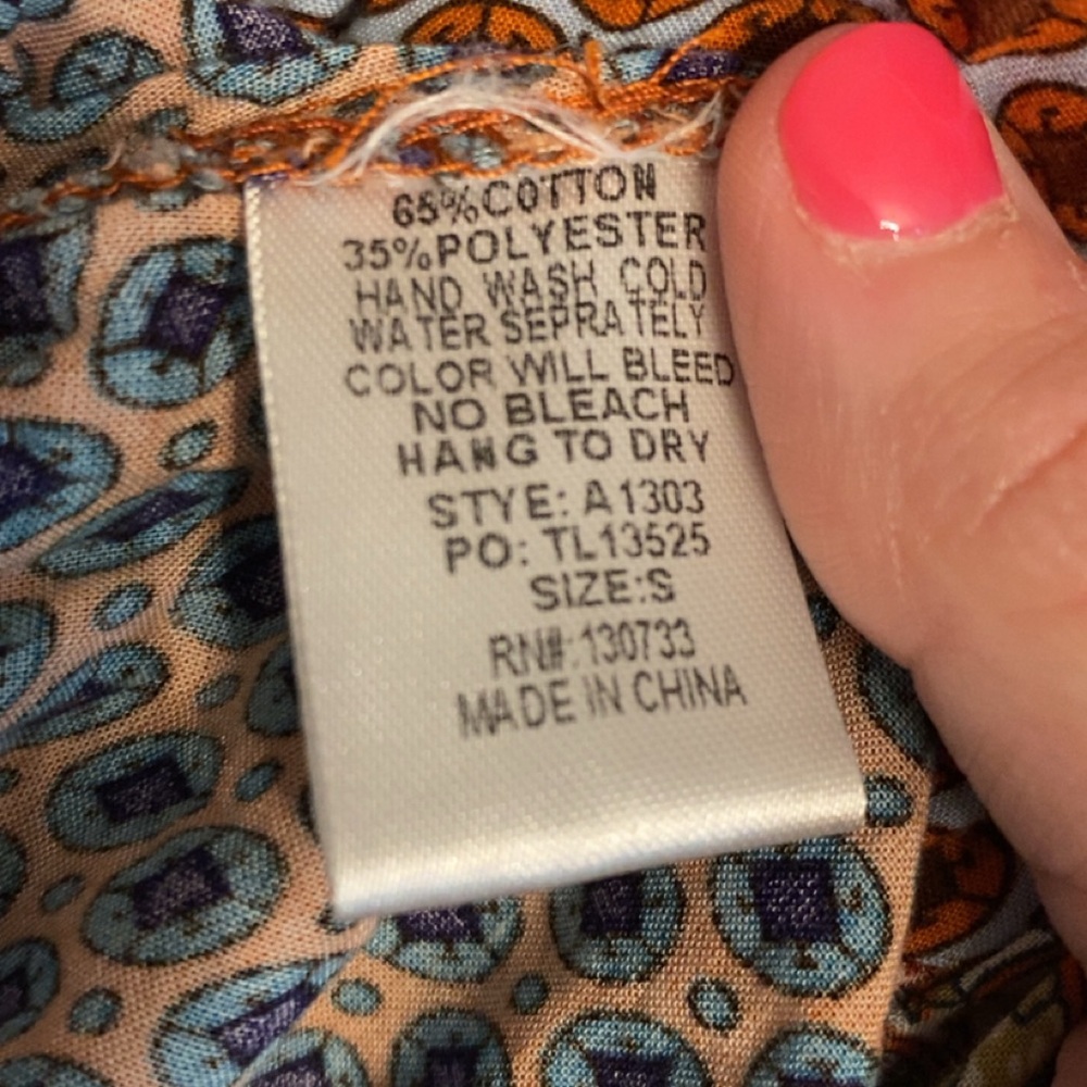 Bohemian Patterned top - Picture 4 of 5